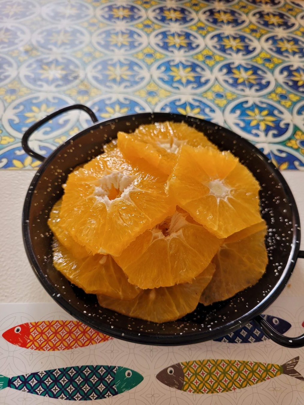 Dessert orange