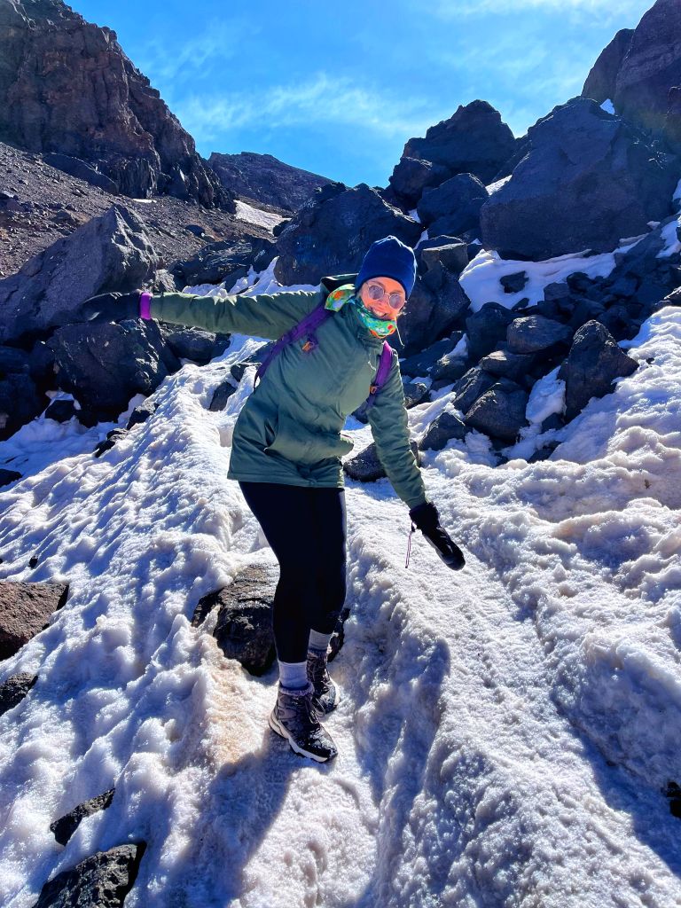 neige au sommet toubkal