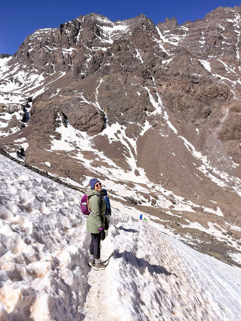 neige au sommet toubkal
