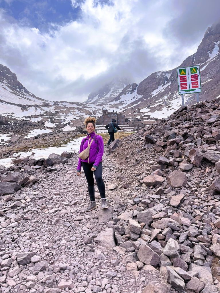 refuge Toubkal neige
