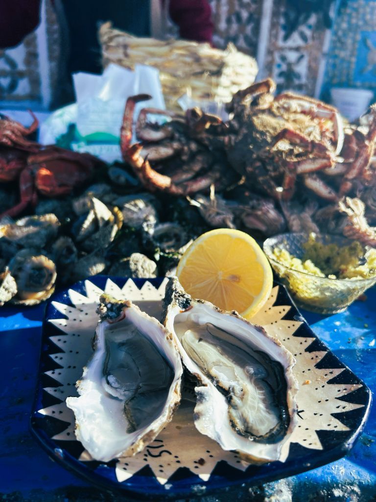 Huitres au Port d'Essaouira